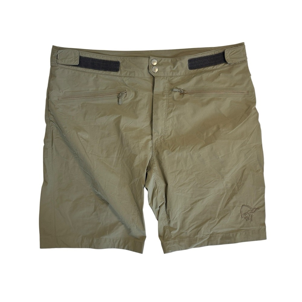 Norrona Bitihorn Tan Sandstone Mens Shorts Size Large